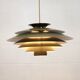 XL Green Pendant Lamp, Form Light Nordic Design, 1970s Denmark