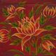 Antique box with hand-painted floral patterns (c.1900) #27