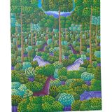 Oil on canvas the jungle signed Cayo Jean Marc title the jungle 1990/2010