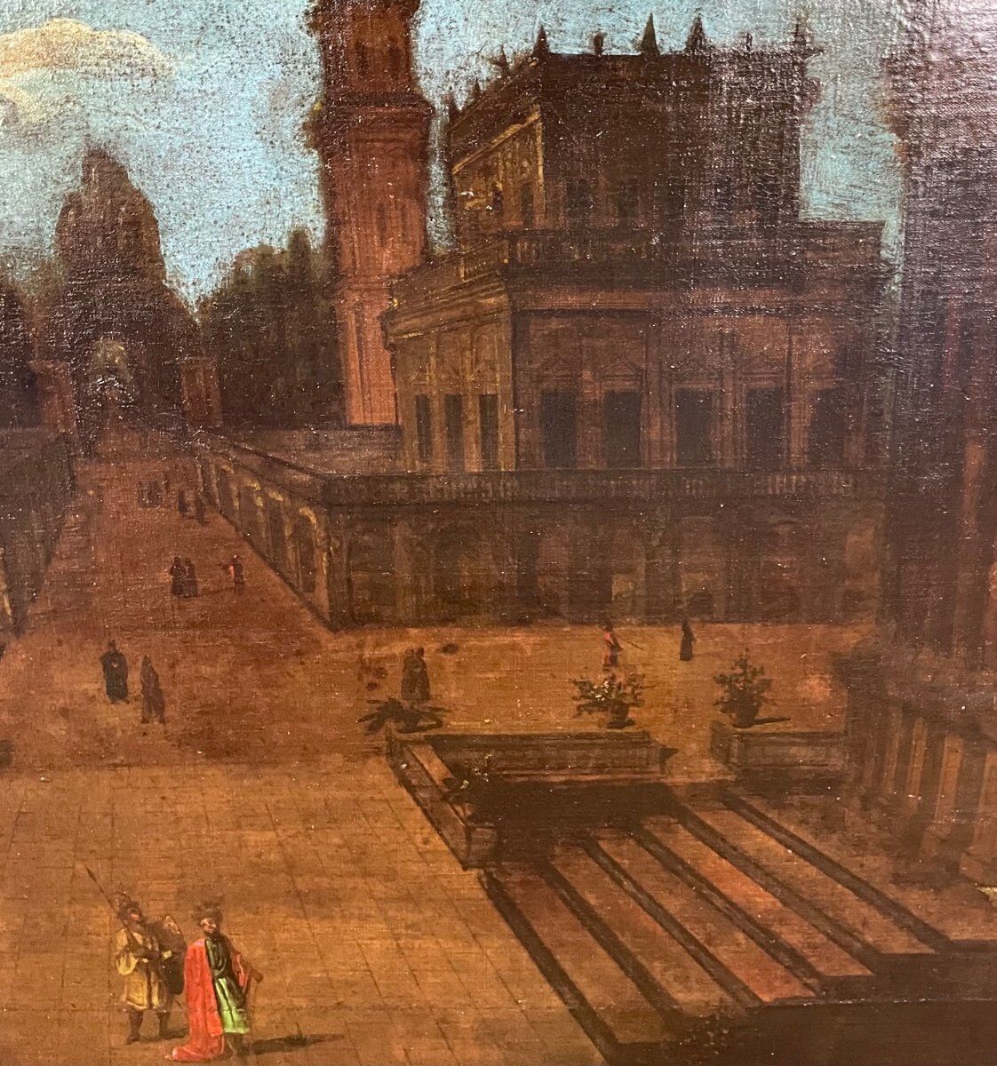 "Ideal Architectures", oil on canvas, 18th century