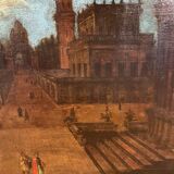 "Ideal Architectures", oil on canvas, 18th century