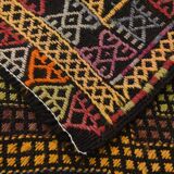 5x8 Yellow & Red Handmade Kilim Rug, 150x247Cm