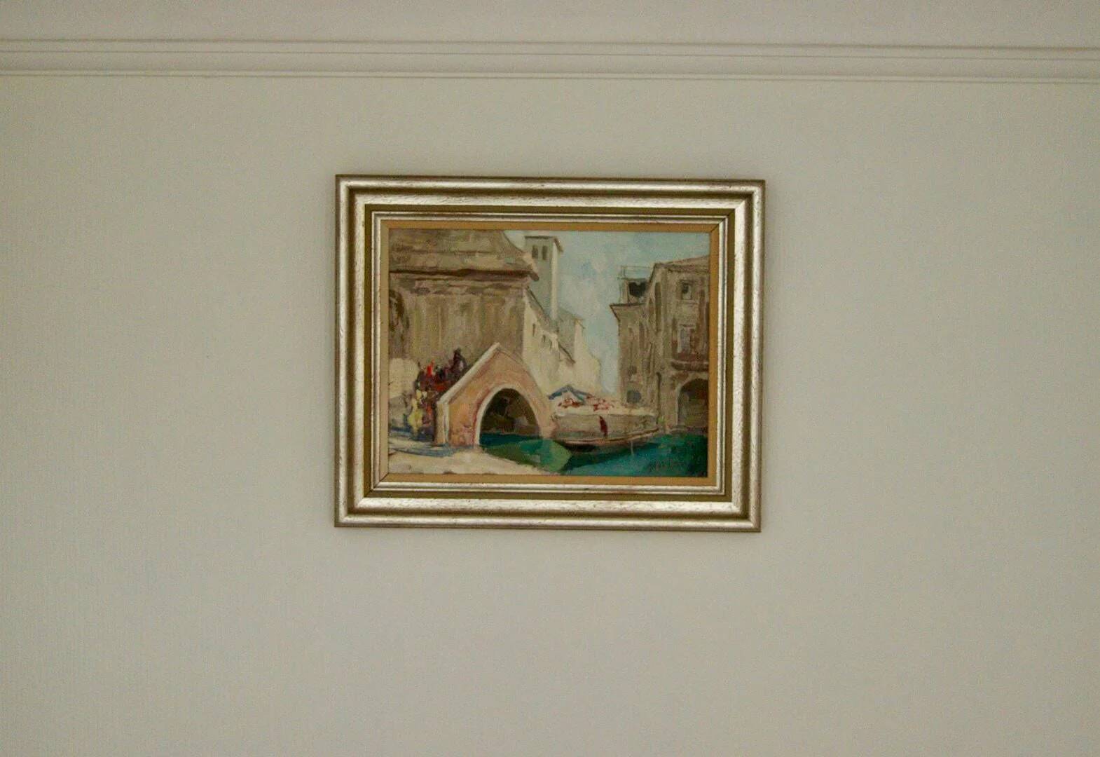 Painting "Scene of Venice" by Knut Norman