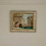 Painting "Scene of Venice" by Knut Norman