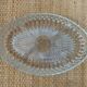 Vintage oval glass cut serving platter