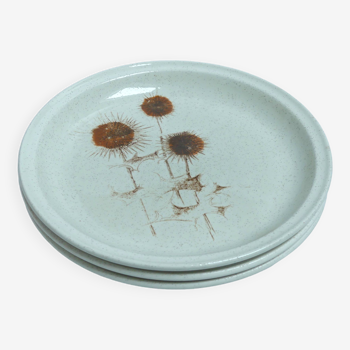 Sarreguemines stoneware dessert plates
