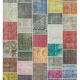 Handwoven Anatolian Contemporary 205 cm x 301 cm Multicolor Patchwork Carpet