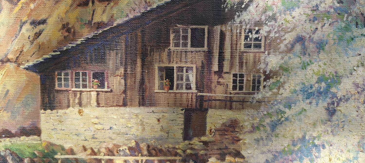 Oil painting signed E. Moutie