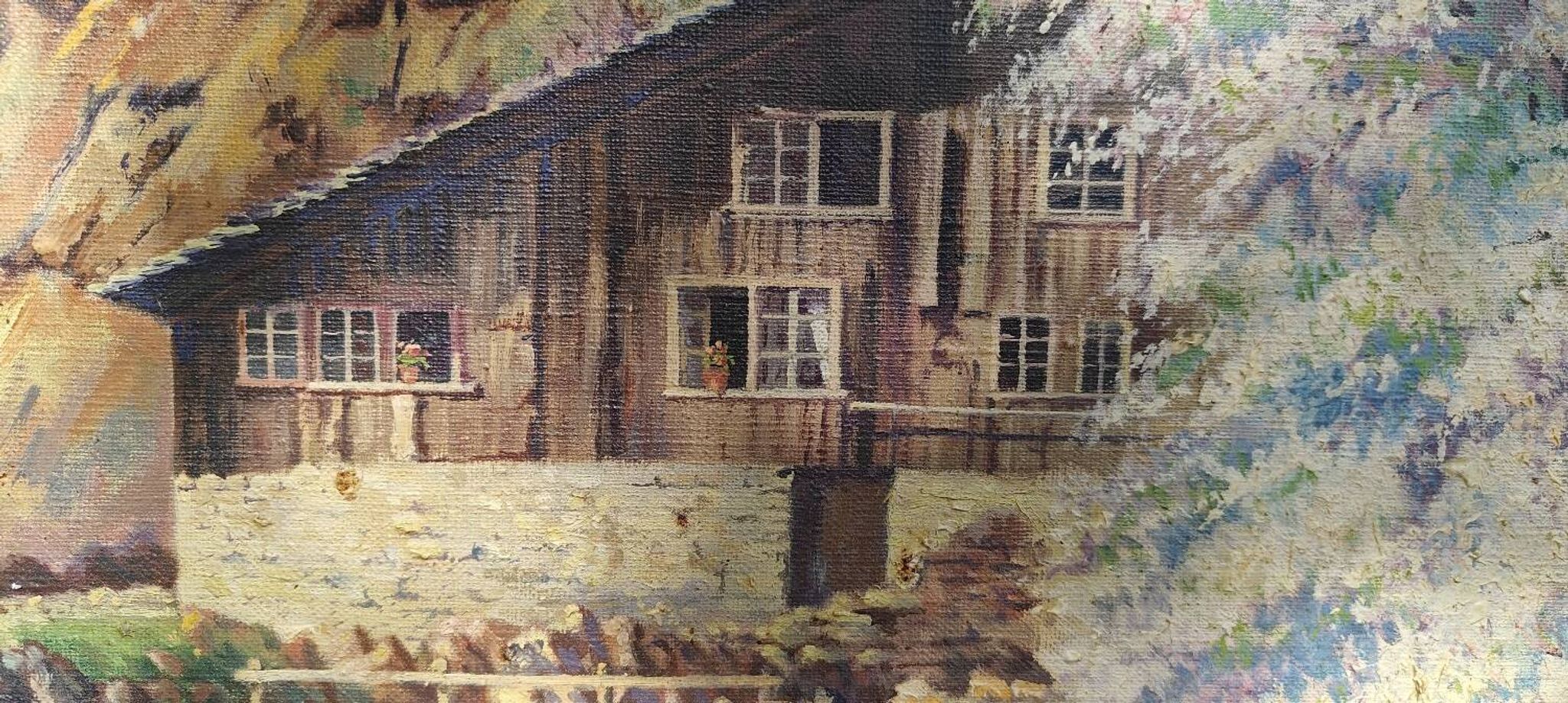 Oil painting signed E. Moutie