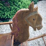 Child rocking horse wooden