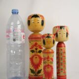 Lot of 3 KOKESHI Dolls (medium size) free shipping