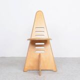 Lundi-sit adjustable wooden chairs, Lundia 1980s