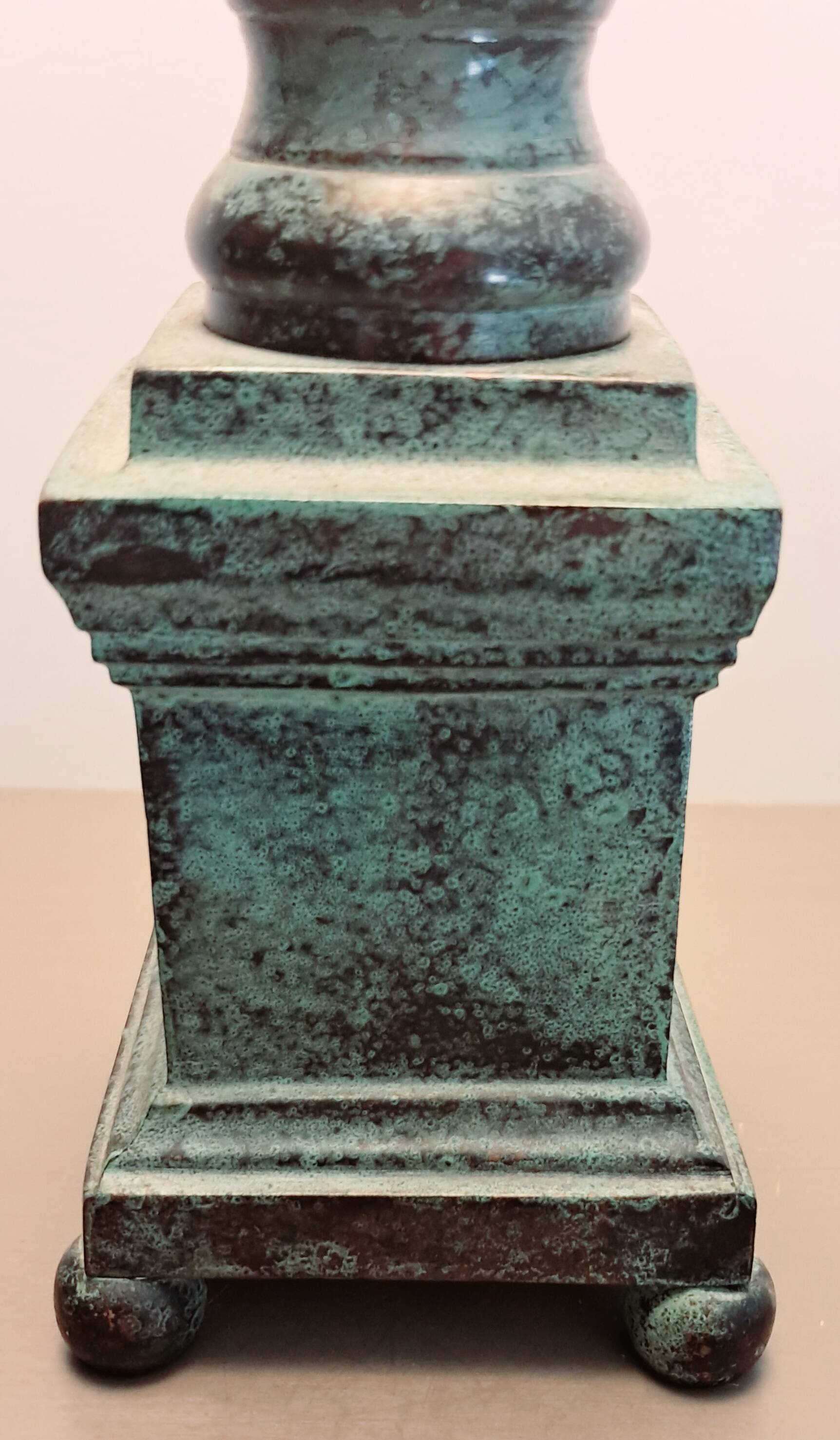 Empire style lamp. Original lampshade