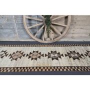 1970s Vintage Turkish Oushak Diamond Wool Runner 83x343