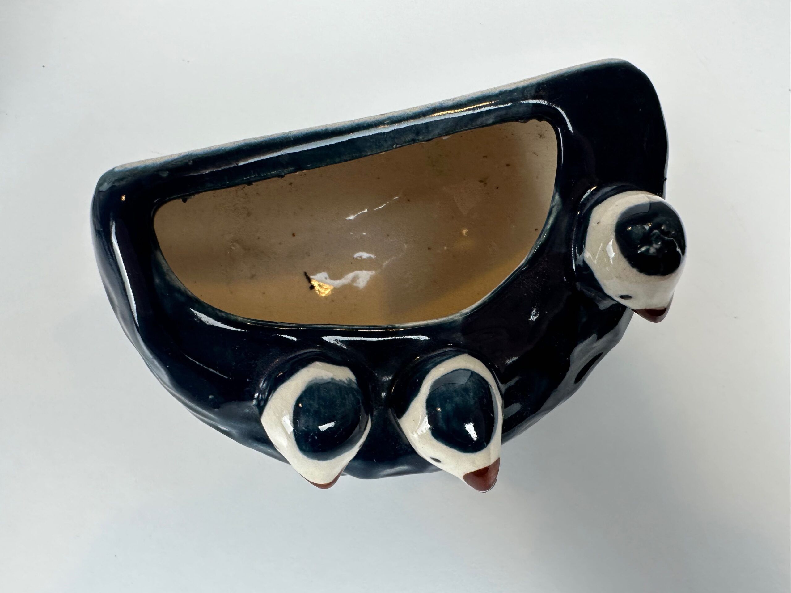 5x Original mid-century wall swallows and their nests (2x) – W. Germany