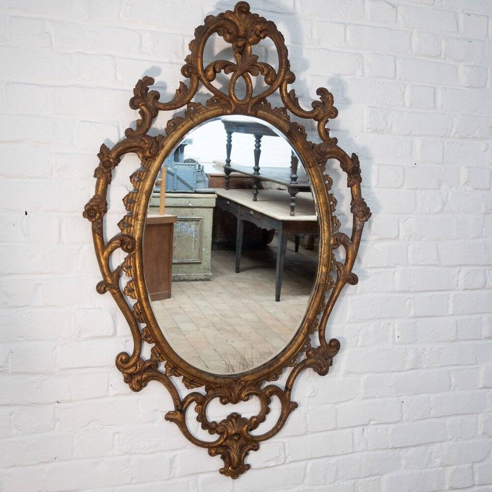 Miroir en bois doré, 1890