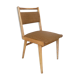 Mid-Century Beech Wood and Tobacco Velvet Jar Chair Wool Millais by Dedar, Poland, 1960s