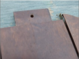 Etagere bois vintage hêtre