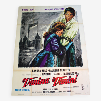 Original cinema poster "Vanina Vanini" 1961 Roberto Rossellini 120x160 cm