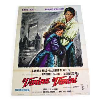 Affiche cinéma originale "Vanina Vanini" 1961 Roberto Rossellini 120x160 cm