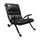 Fauteuil Pep Bonet Tuman en similicuir noir pour Levesta, vers 1969
