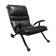 Fauteuil Pep Bonet Tuman en similicuir noir pour Levesta, vers 1969