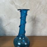 Blue spiral vase