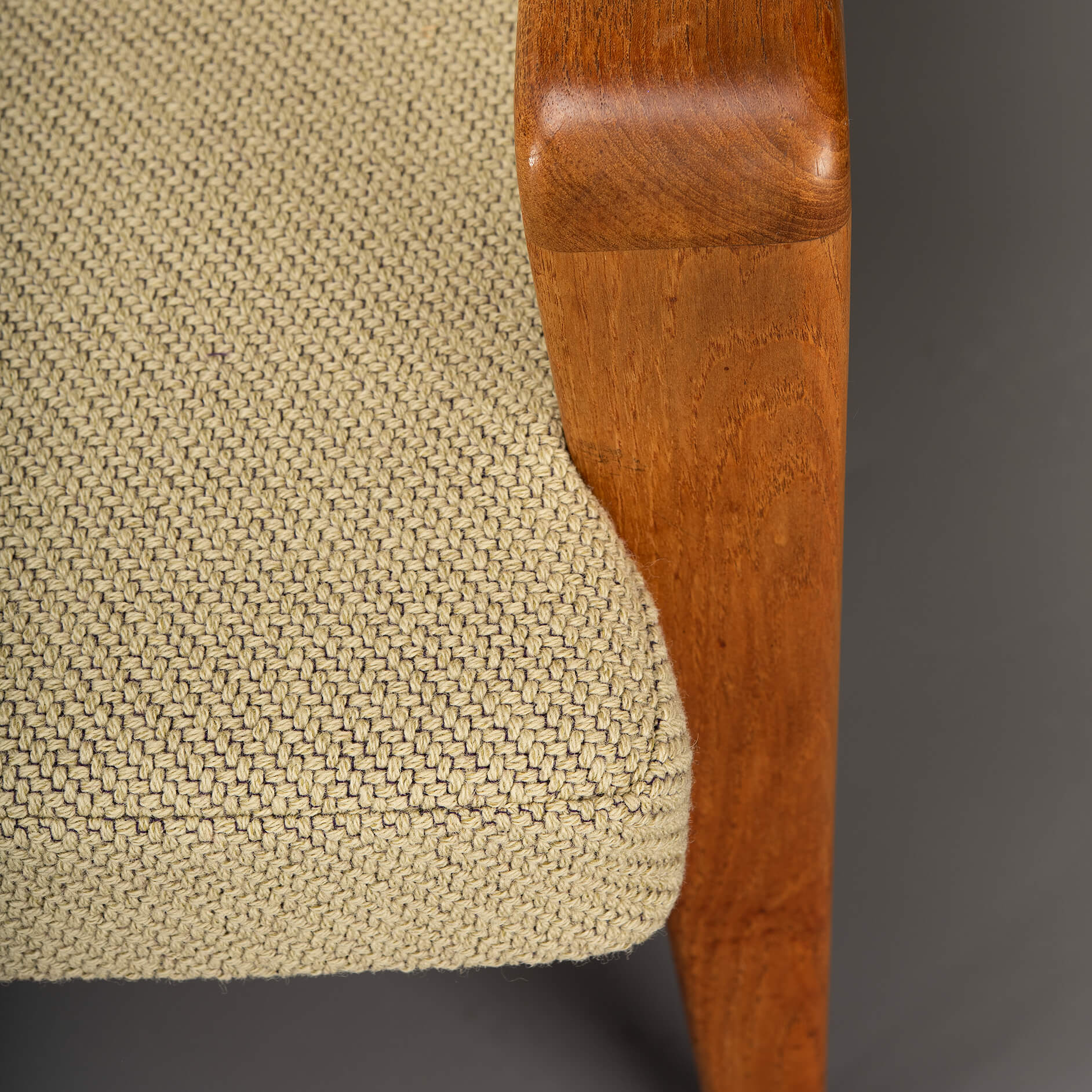 Sand color Sofa Model No. 35 by Arne Wahl Iversen made by Komfort, 1960s