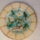 Set of two antique dessert plates in slip