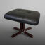 Repose-pieds en cuir