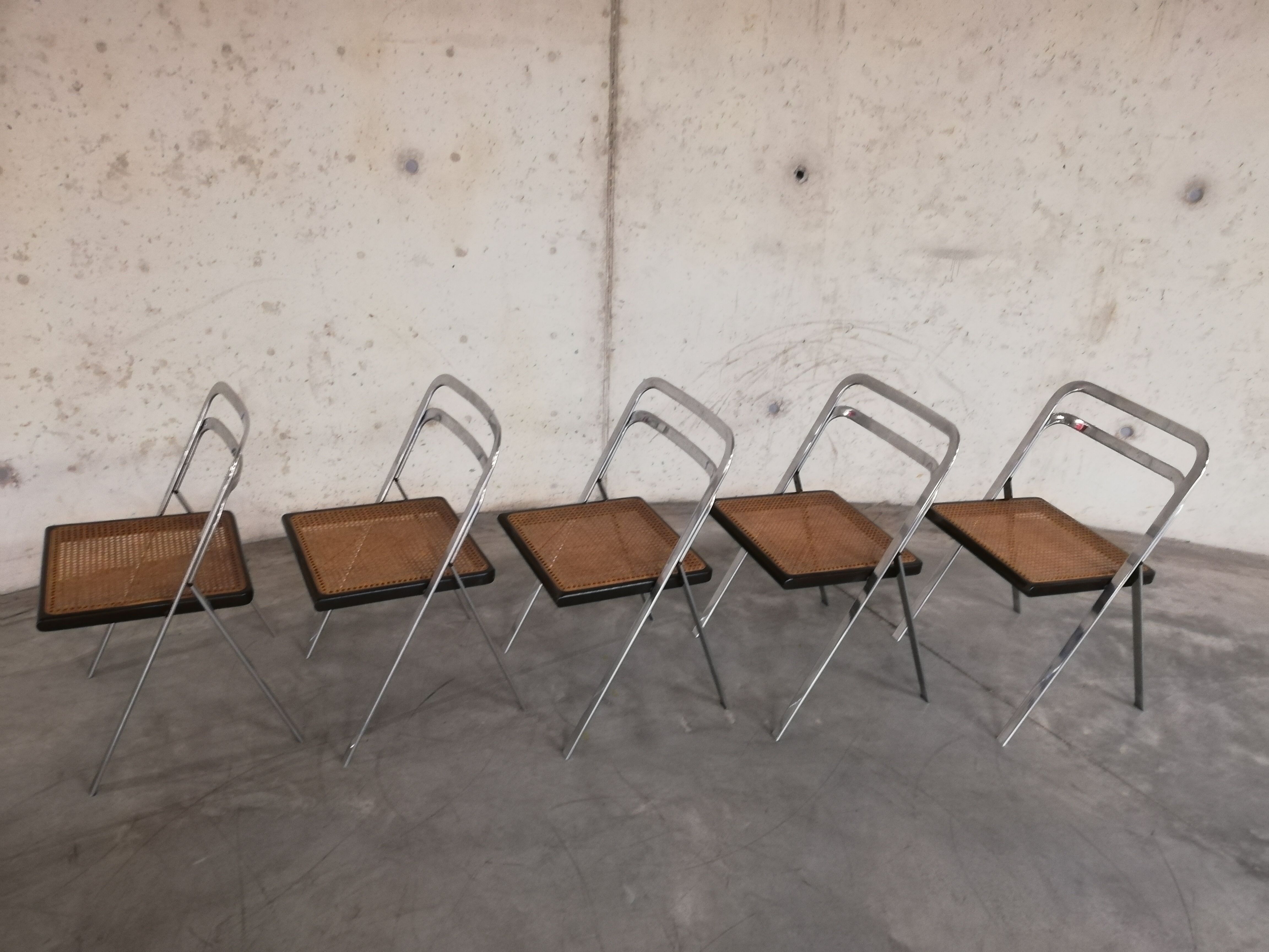 Chairs Giorgio Catellan edition Cidue Italy 1970