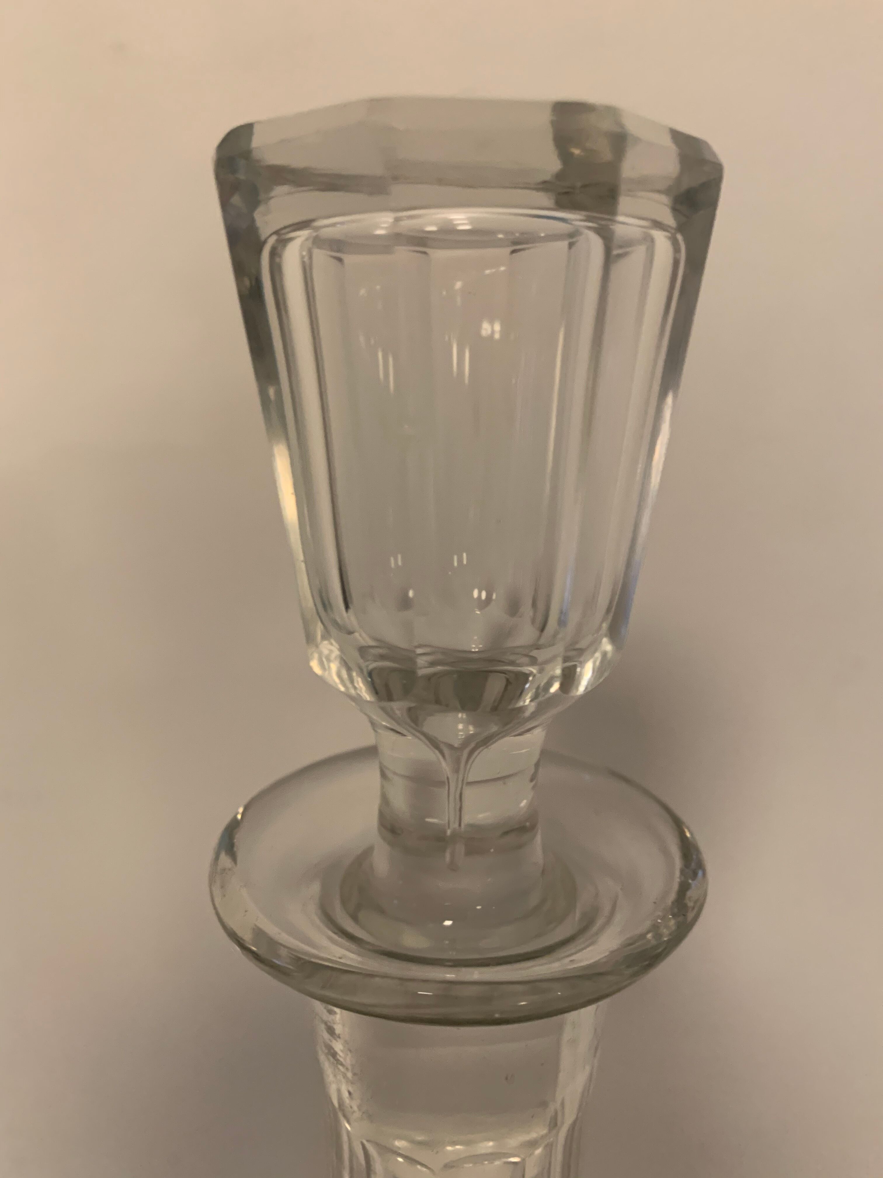 Set of 4 glasses and 1 carafe model Mirabeau early twentieth century