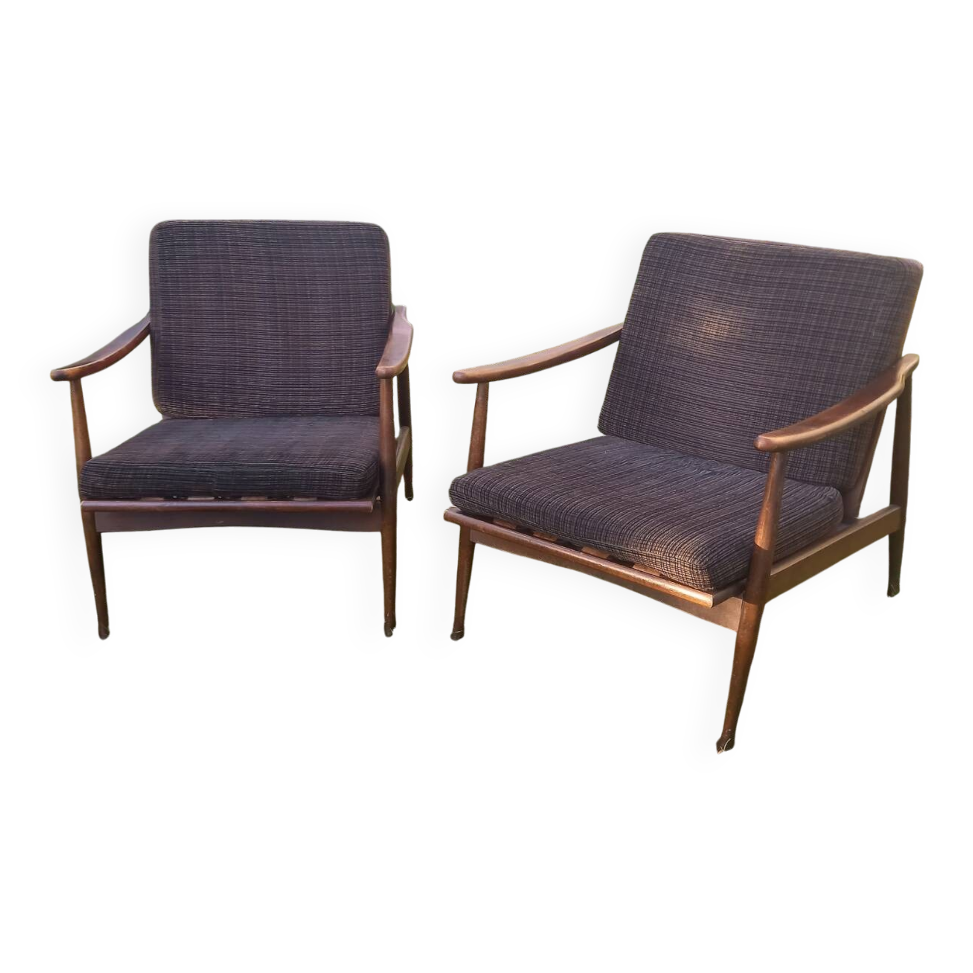 Pair of Scandinavian-style armchairs