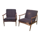 Pair of Scandinavian-style armchairs