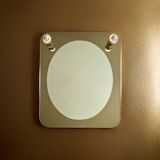 Design wall mirror with lamps, Italy 1970s