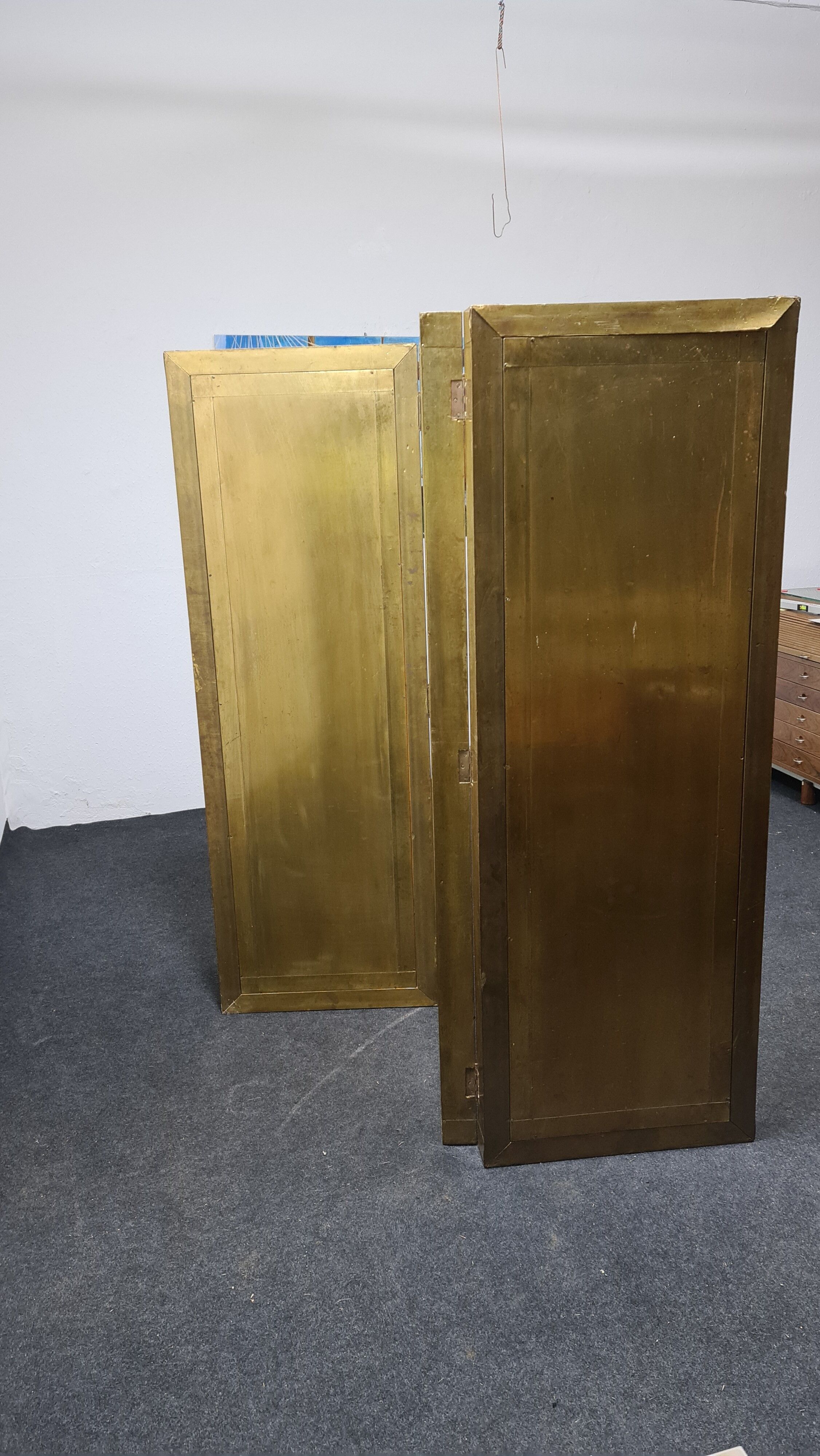 Vintage Brass mirror room divider