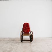 Fauteuil à bascule Thonet vintage design milieu du siècle