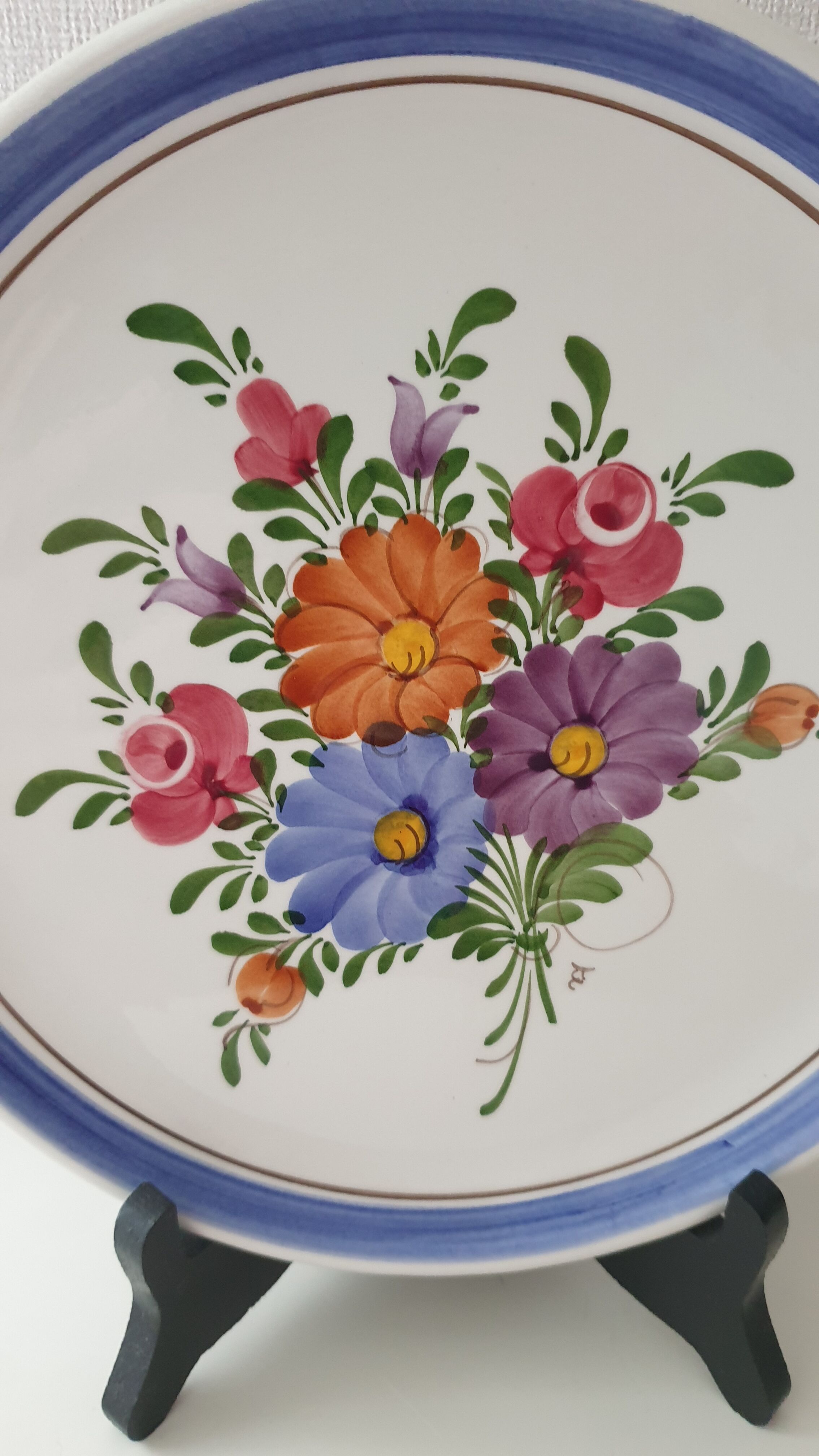 Vintage plate 1970s