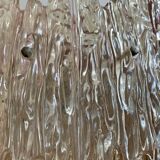 Midcentury ice glass plexi chandelier by kalmar