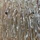 Midcentury ice glass plexi chandelier by kalmar