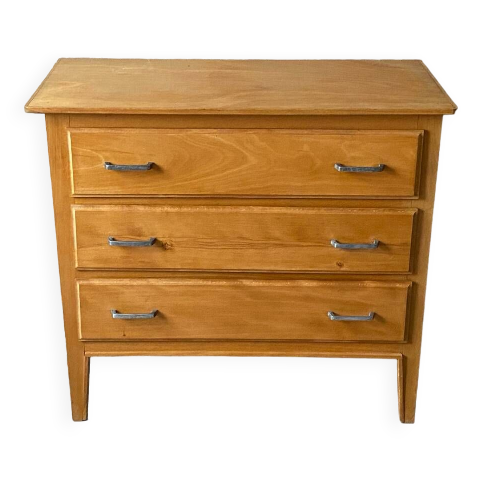 Vintage wooden chest of drawers from the 1950s