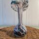 Marbled blown glass vase