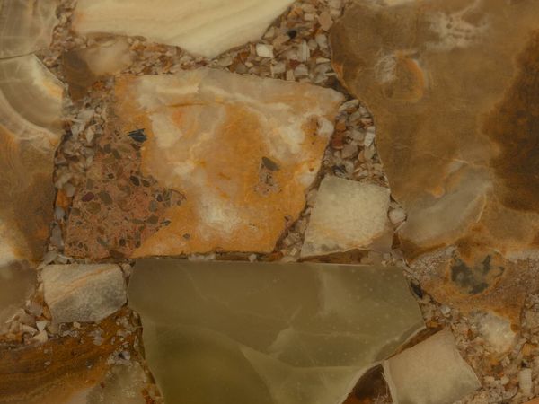 Table basse en marbre onyx