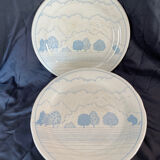 Earthenware plates