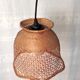 Braided wicker flower suspension