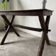 Solid walnut desk, folk art, Savoy, circa 1900