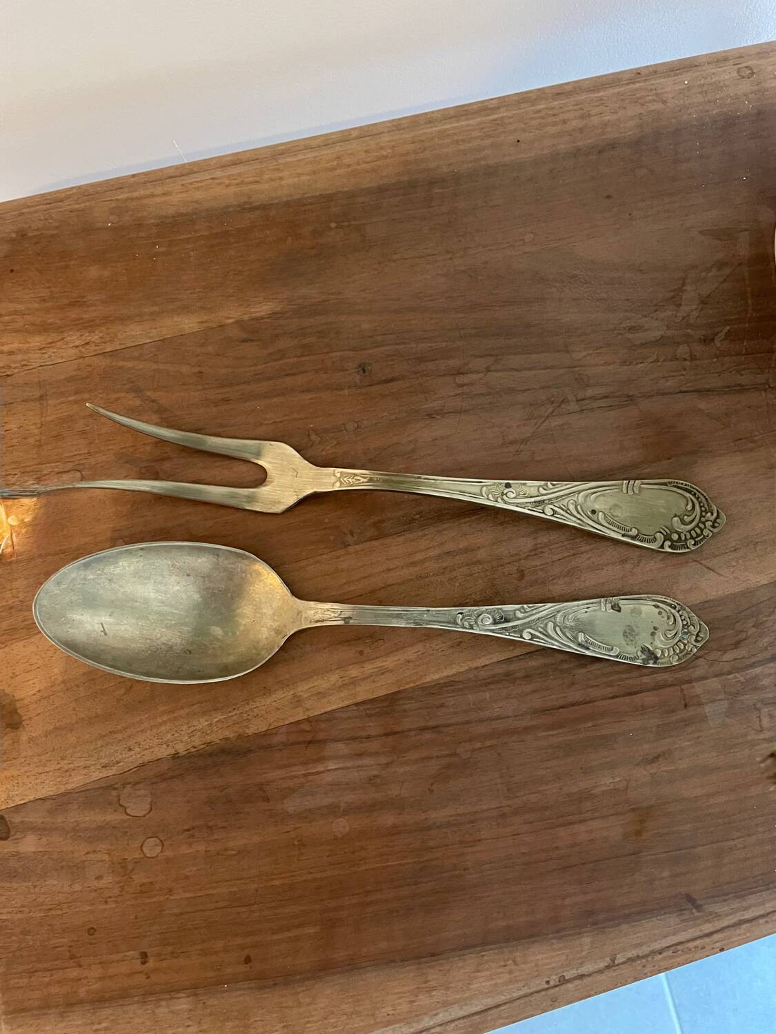 Vintage gold cutlery