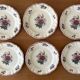6 antique dessert plates in Sarreguemines earthenware