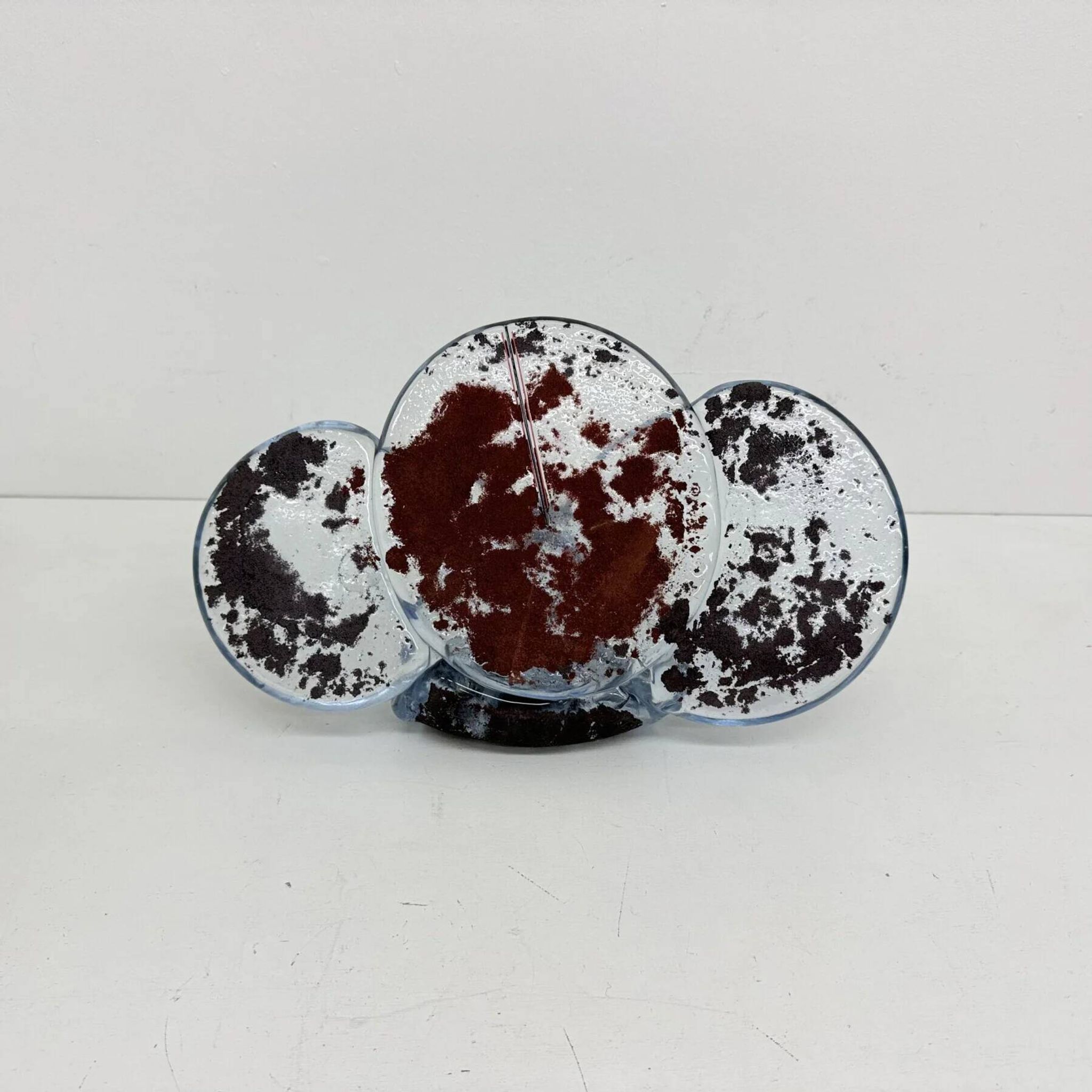 Mid-century abstract glass sculpture, 1970s