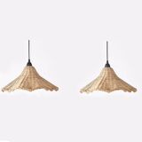 Rattan set of 2 Pendant Light